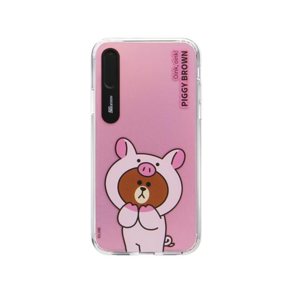 ＬＩＮＥ　ＦＲＩＥＮＤＳ iPhone XS / X JUNGLE BROWN Light UP ピ...