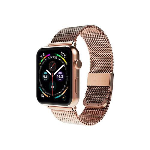 ｍｉａｋ CLIP MESH BAND for Apple Watch 45/44/42mm ローズ...