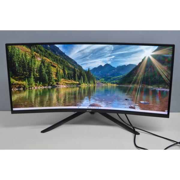 中古美品 ACER ED343CUR V3bmiippx 34型ワイド 湾曲液晶ディスプレイ UWQ...