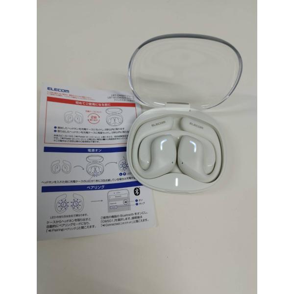 【良品】ELECOM LBT-OWS01/ワイヤレスイヤホン