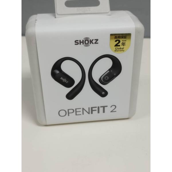 【新品未開封】SHOKZ OpenFit 2 Black ワイヤレスイヤホン