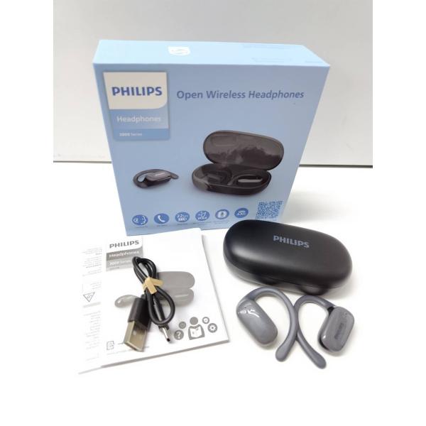 【美品】PHILIPS TAT3708 オープンイヤー型ワイヤレスイヤホン