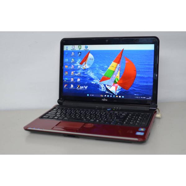 中古良品 Windows11+office 富士通 AH55/GC i5-2450M/爆速SSD25...