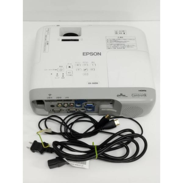 【美品】EPSON/エプソン EB-960W ビジネスプロジェクター/H863D/本体/3800lm...