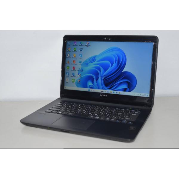 中古ノートパソコン SONY SVF1432SAJ Windows11+office 爆速SSD25...