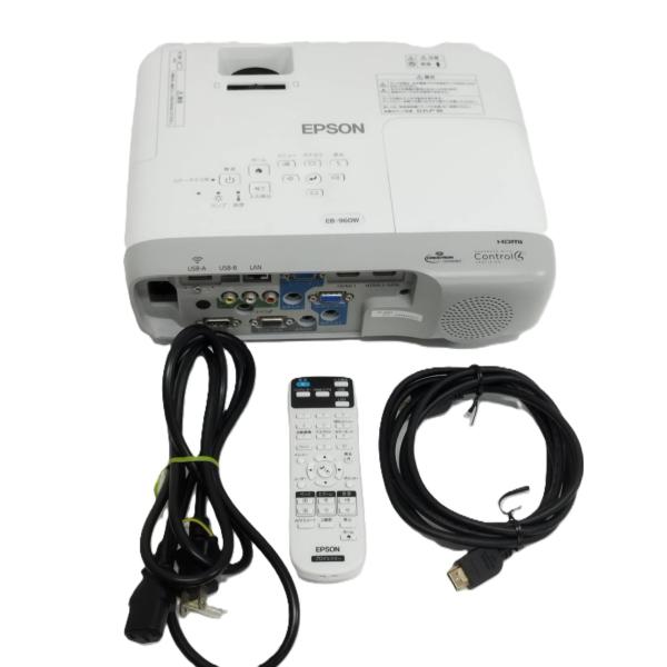 【美品】EPSON/エプソン EB-960W ビジネスプロジェクター/H863D/本体/3800lm...