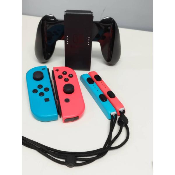 Nintendo Switch Joy-Con/ネオンブルーレッド/グリップセット！