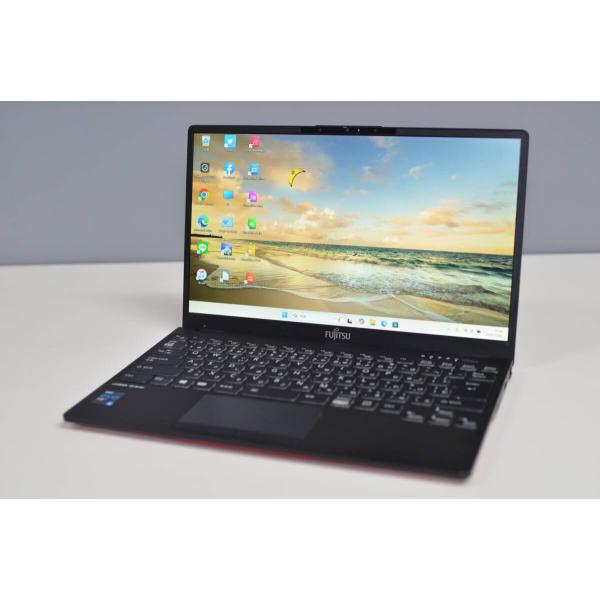 中古軽量ノートパソコン 富士通 UH08/E3 Windows11+office 爆速SSD256G...
