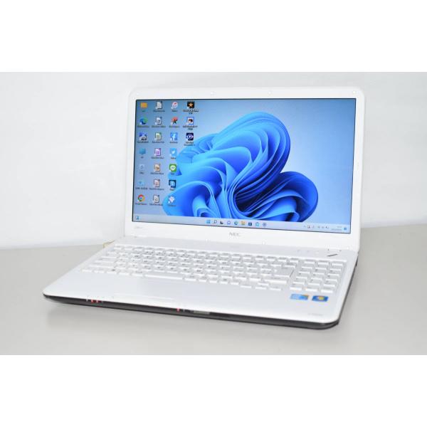 中古ノートパソコン Windows11+office 大容量HDD750GB NEC LS550/C...