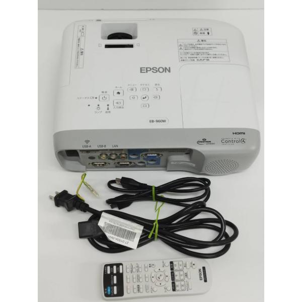 【美品】EPSON/エプソン EB-960W ビジネスプロジェクター/H863D/本体/3800lm...
