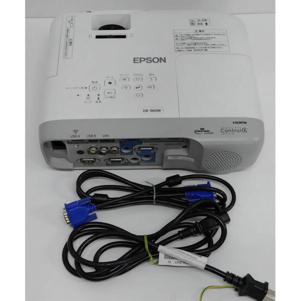 【美品】EPSON/エプソン EB-960W ビジネスプロジェクター/H863D/本体/3800lm...