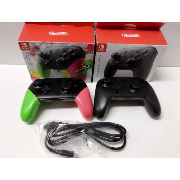 Nintendo Switch Pro コントローラー/スプラトゥーン2エディション/2個セット！