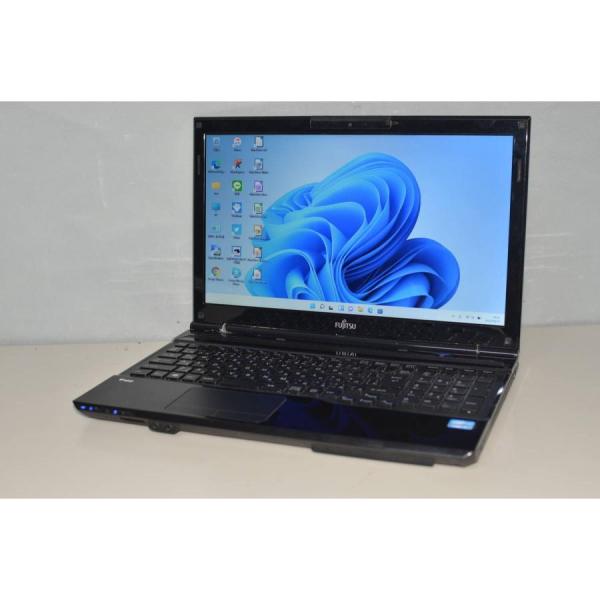 現状品中古ノートパソコン 富士通 AH47/K Windows11+office 爆速SSD512G...