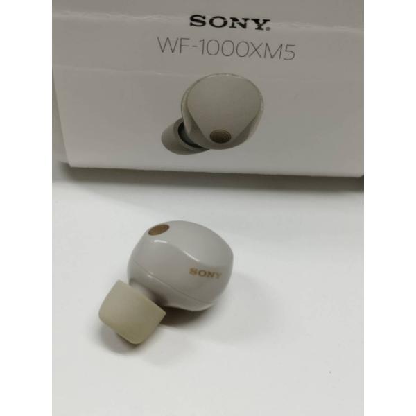 【美品】SONY WF-1000XM5/YY2963/プラチナシルバー/ワイヤレスイヤホン/右耳のみ...