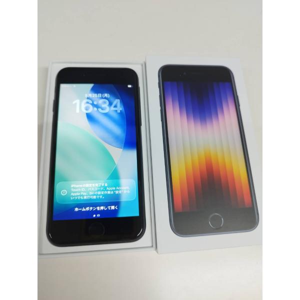 【SIMフリー】iPhone SE 第3世代/A2782/128GB/ミッドナイト〈MMYF3J/A...