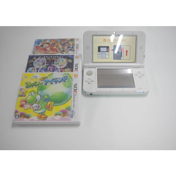 ★ソフト3本セット★　中古　ニンテンドー 3DS LL 本体 ミント×ホワイト 　動作確認済み◎