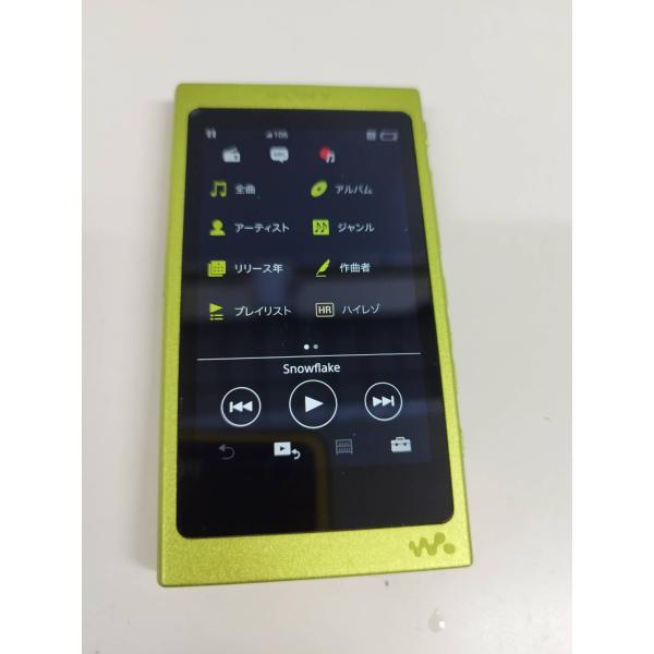 【美品】SONY ウォークマン NW-A35/16GB/ライムイエロー