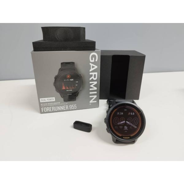 【良品】GARMIN FORERUNNER 955/010-02638-D0/GPSランニングウォッ...