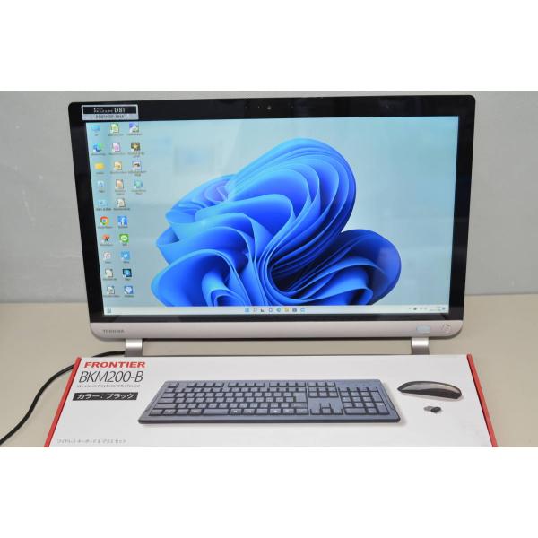 中古良品 一体型パソコン 最新Windows11+office 東芝 D81/NB core i7-...