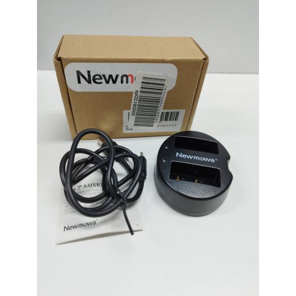【良品】Newmowa デュアルUSB充電器/CHG-USB-NPW126/おまけバッテリー付き！