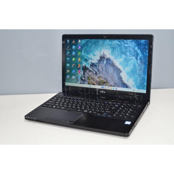 中古ノートパソコン 富士通 AH47/W Windows11+office 爆速SSD512GB 高...