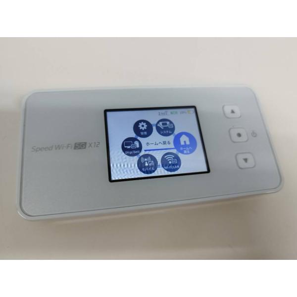 Speed Wi-Fi 5G X12/NAR03/ホワイト/モバイルルーター