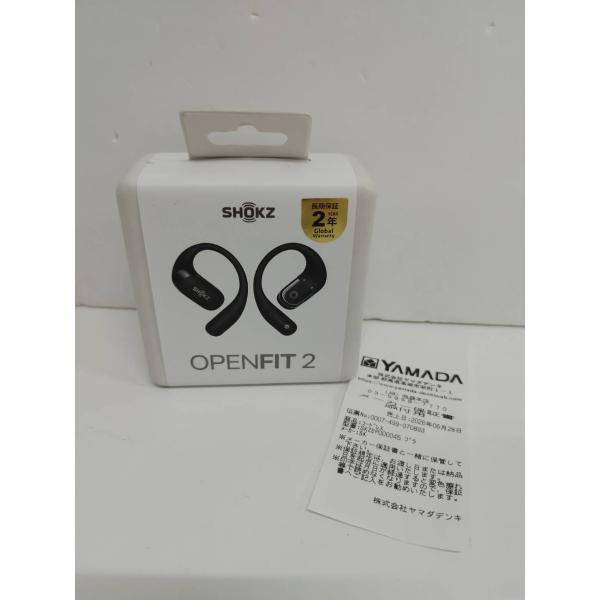 【新品未開封】SHOKZ OpenFit 2/T920/ワイヤレスイヤホン/ブラック