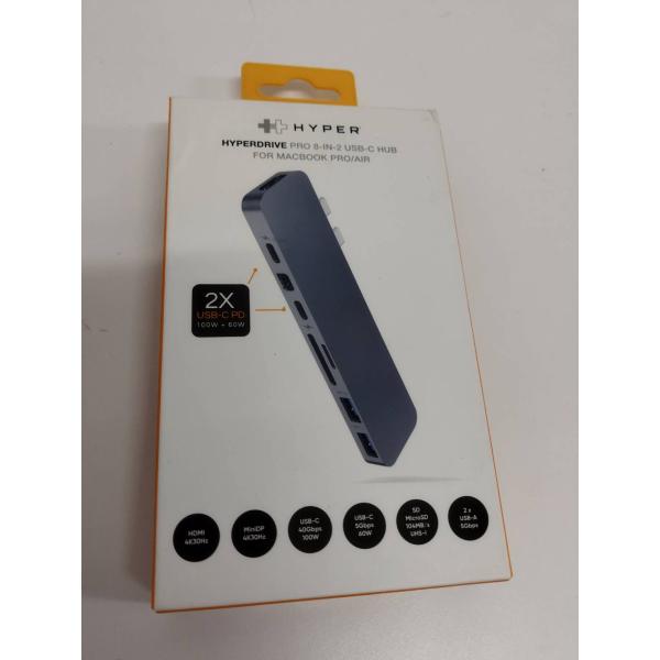 【新品未開封】HYPERDRIVE PRO 8-IN-2 USB-C HUB/GN28D-SILVE...