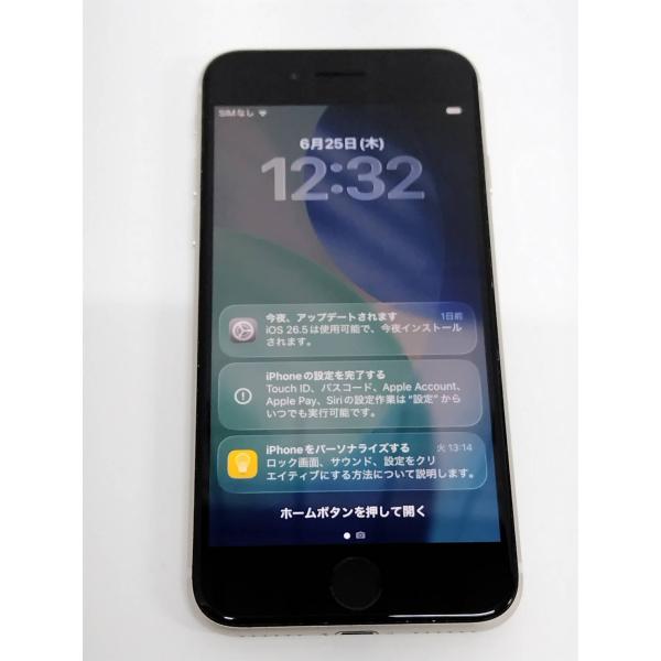 【SIMフリー】iPhone SE 第3世代/A2782/128GB/スターライト〈MMYG3J/A...