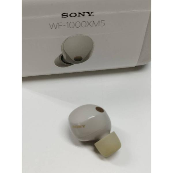 【美品】SONY WF-1000XM5/YY2963/プラチナシルバー/ワイヤレスイヤホン/左耳のみ...