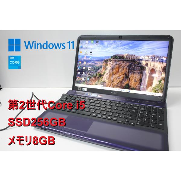 【現状品/中古ノートパソコン】SONY〈VAIO  VPCCB4AJ〉第2世代Core i5/SSD...
