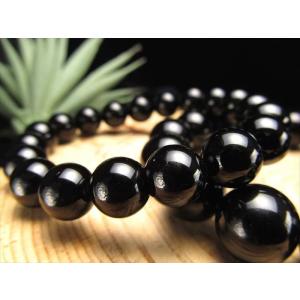 4A 黒水晶ブレスレット 約10mm-10.5...の詳細画像4
