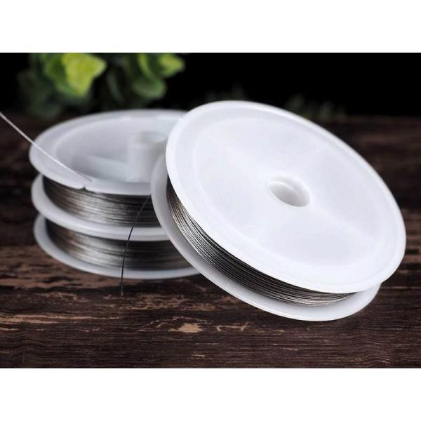 1個売り ナイロンコートワイヤー 0.30mm 0.38mm 0.45mm 選べる3サイズ たっぷり...