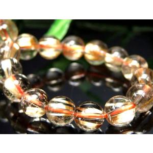 フェナカイト 天然水晶 ブレスレット 約8mm (F)約17.0×10.0mm ロシア産