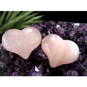 天然水晶 ハート型 タンブル 横25mm×縦21mm 1個売り ハート彫り