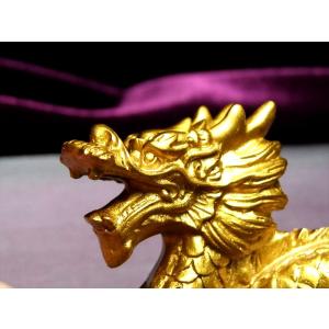 S 迫力満点 金龍モチーフ 玉持ち龍神 ドラゴ...の詳細画像3