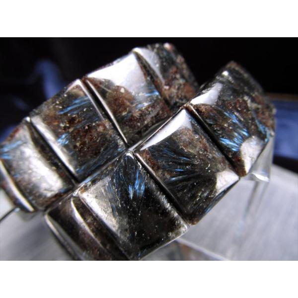 希少石 ヌーマイト バングルブレスレット タイプA 幅約16mm-16.5mm レクタングルタイプ ...