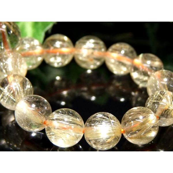 女神の黄金髪 5A ヴィーナスヘアゴールドルチルクォーツ ブレスレット 8.5mm-9mm×22珠 ...