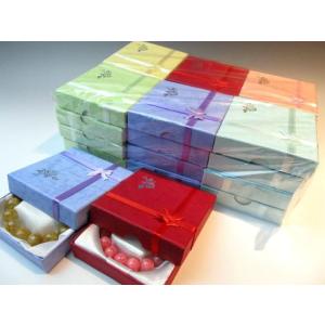 24個入り ブレスレット用化粧箱 アソート6色セット ケースサイズ 約9cm×9cm 各色4個 激安...