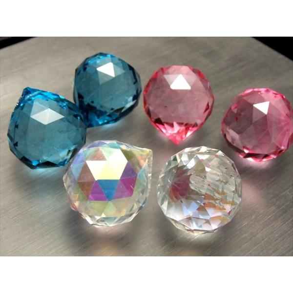 値下げ中 Sサイズ アクリルビーズ ミラーボール 直径21mm オーラ ピンク ブルー pa-s パ...