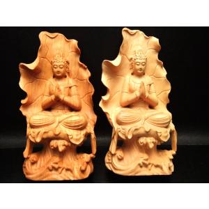 ミニ大仏 5A極上手彫り 木彫り 坐像 ざぞう 阿弥陀如来像 置物 高さ約