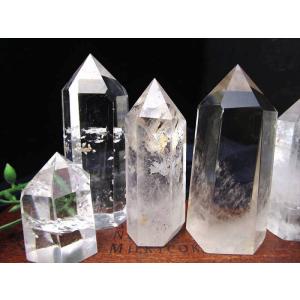 天然透明 水晶ポイント (六角柱) 60グラム...の詳細画像1