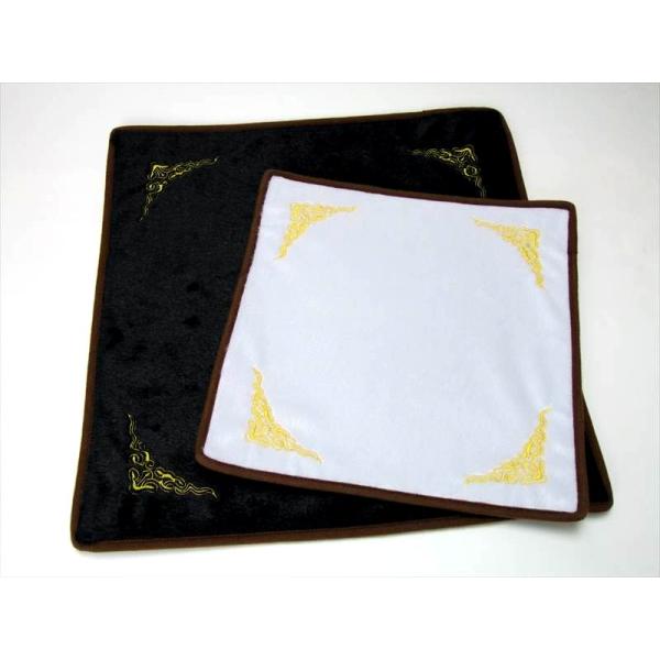 白 黒、両面 小 天然石用起毛マット クロス 天然石が綺麗に見えます 天然石販売用マット 小 横30...