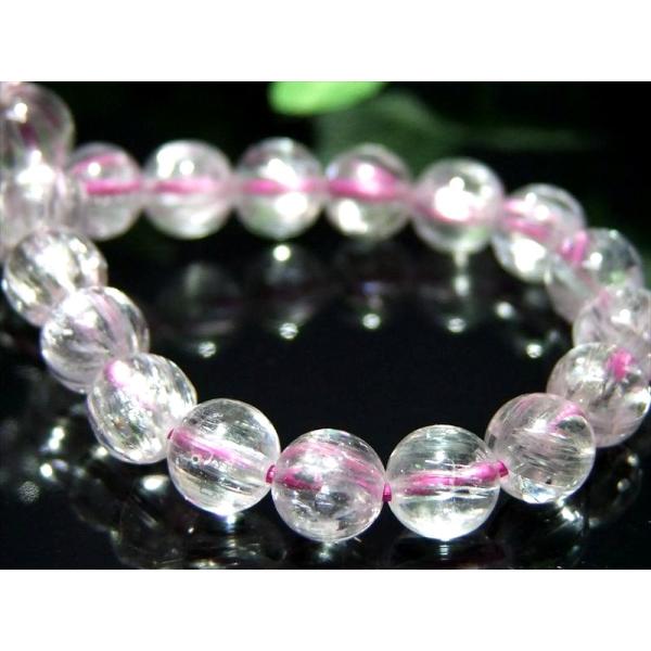 5A キャッツアイ クンツァイト ブレスレット 6mm-6.5mm×30珠 きらりと目を引くキャッツ...