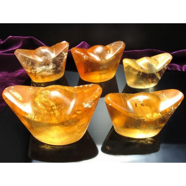 透明元宝置物 ゴールデンカルサイト130g-160g きらきら黄金色 極上超透明 繁栄 成功 希望を...