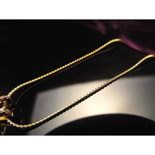 18金ゴールド仕様 CHN153 45cm スネークチェーン ペンダントトップの相方 チェーン長さ4...