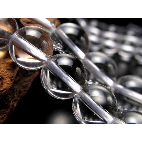 激安宣言 超透明4A 約8mm珠 天然水晶 クリスタル 一連 約38-40cm 純粋と浄化を象徴する...