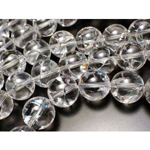 AAA 極上 透明天然水晶使用 10mm-10.5mm珠 アイリスクォーツ クラック