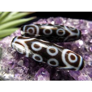 Lucky365 チベット老黒天珠 ハンドメイド一品物 3A級 ペンダントトップ