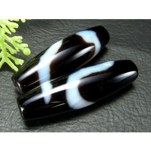 A至純天珠 龍水蓮花三眼天珠 りゅうすいれんかさんがんてんじゅ 約37